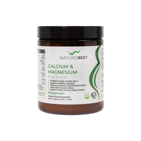 Calcium & Magnesium plus K2 & D3 (Lemon-Lime) 150g powder